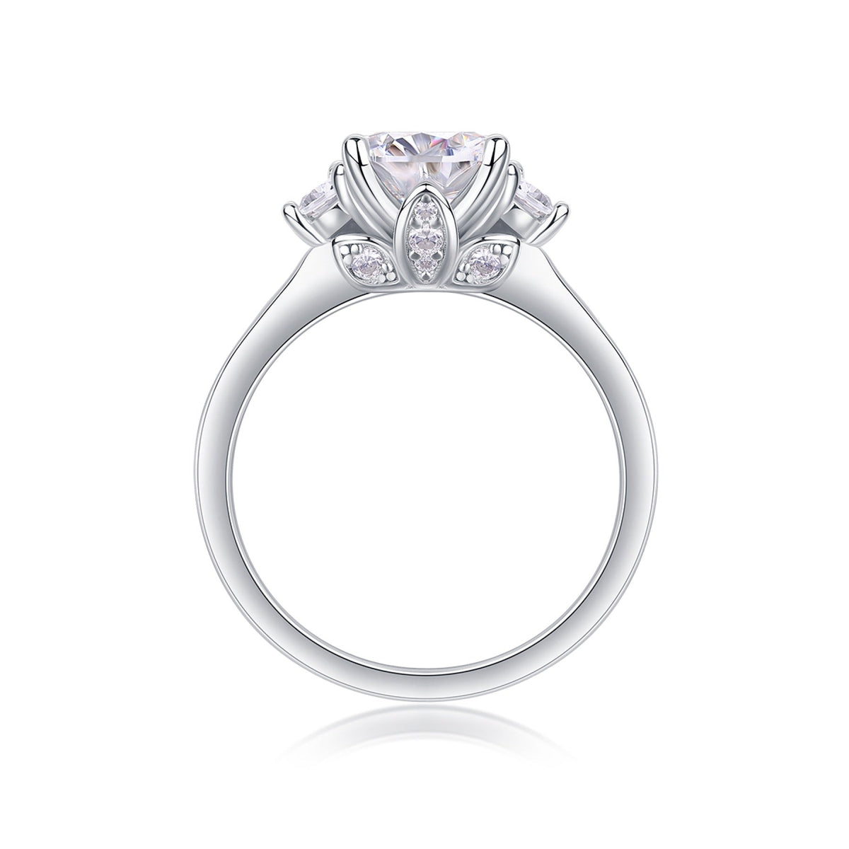 Starnight 2 Carat Moissanite Solitaire Ring in Sterling Silver