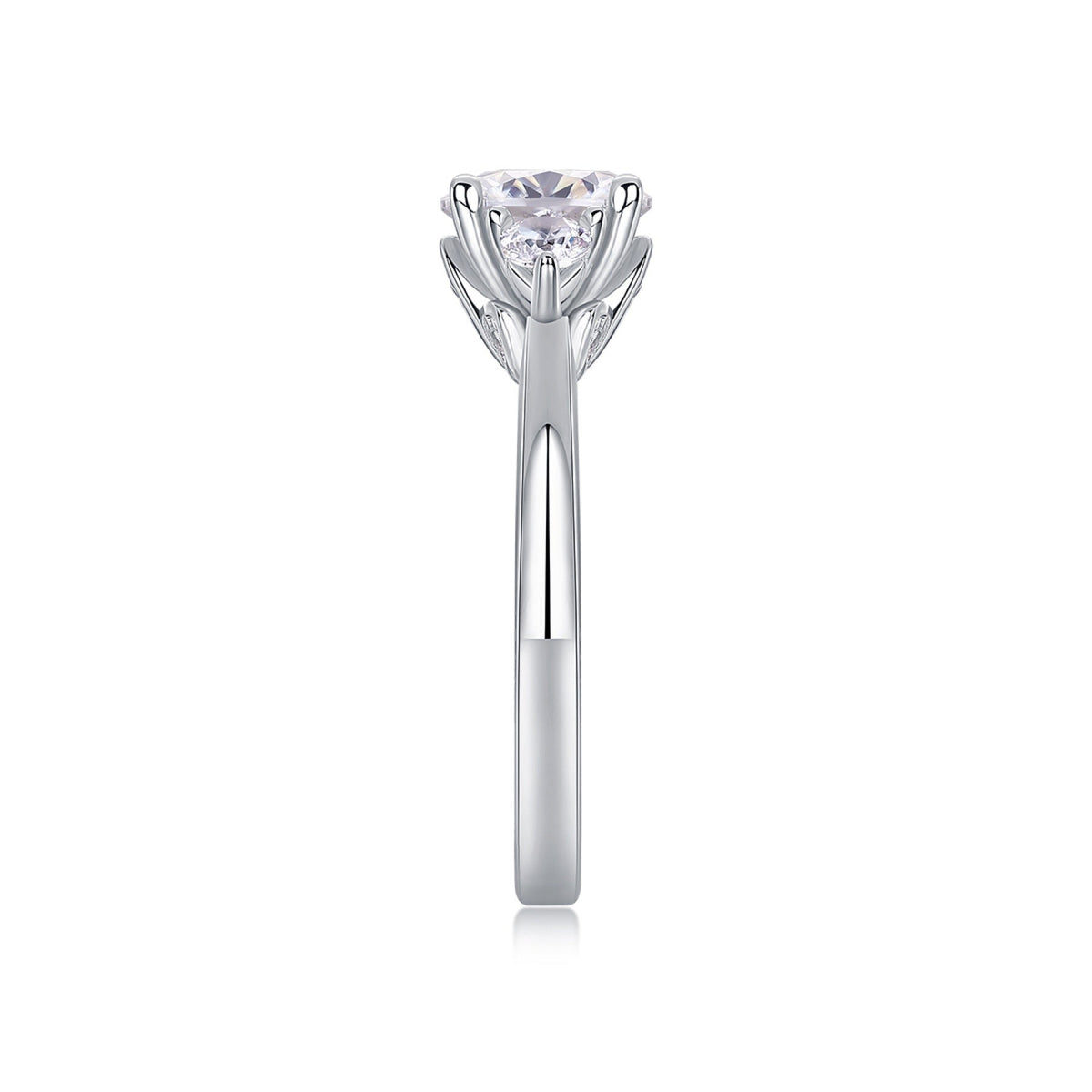 Starnight 2 Carat Moissanite Solitaire Ring in Sterling Silver