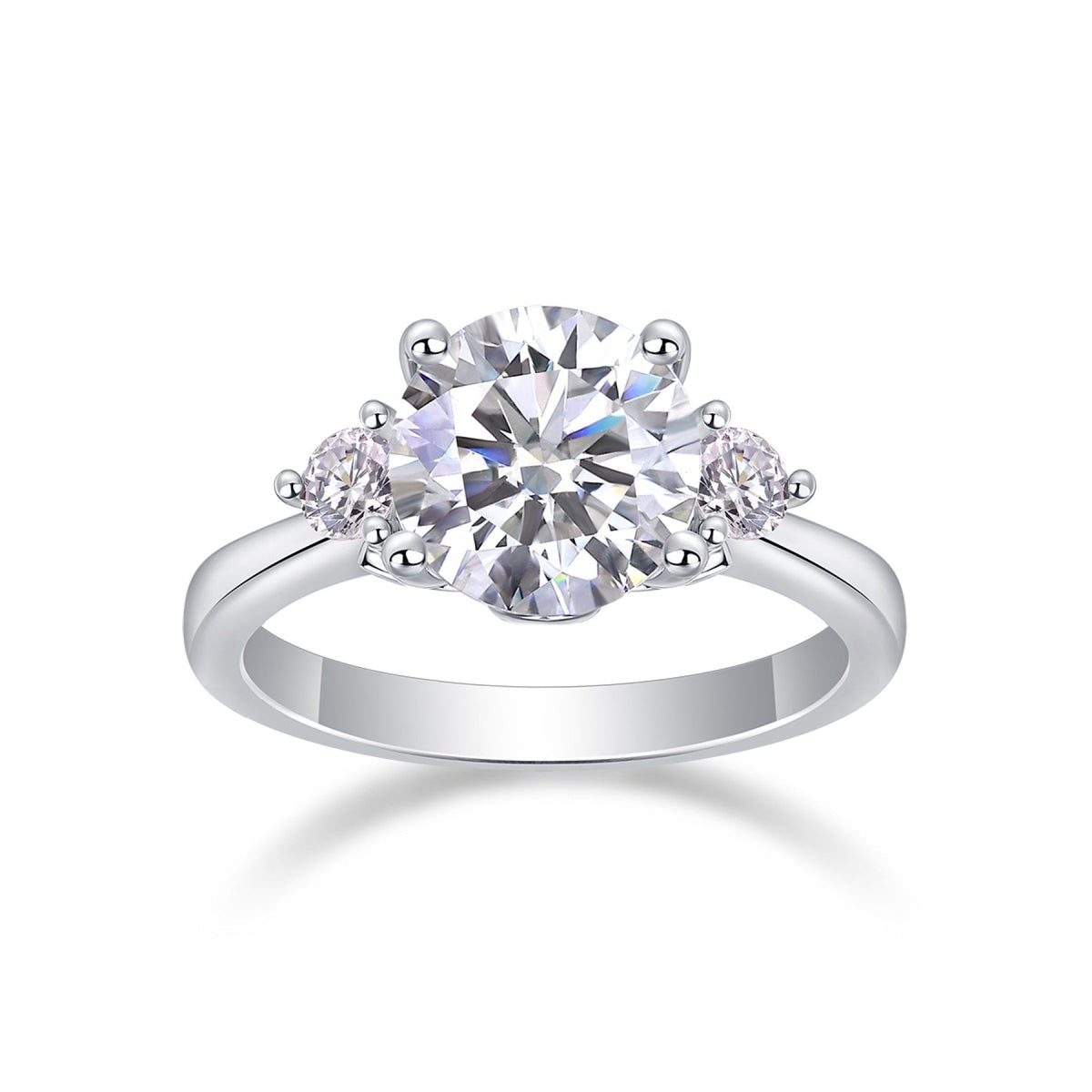 Starnight 2 Carat Moissanite Solitaire Ring in Sterling Silver