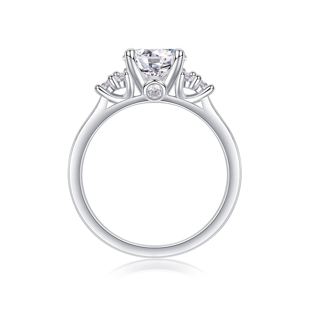 Milkyway 2 Carat Moissanite Solitaire Ring in Sterling Silver