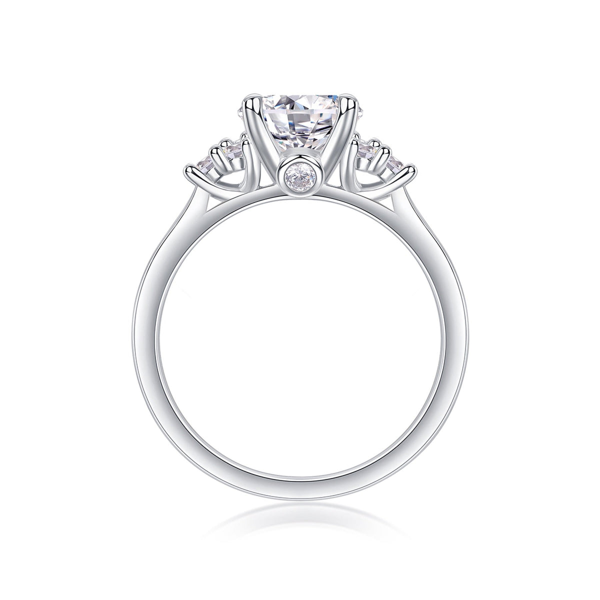 Milkyway 2 Carat Moissanite Solitaire Ring in Sterling Silver