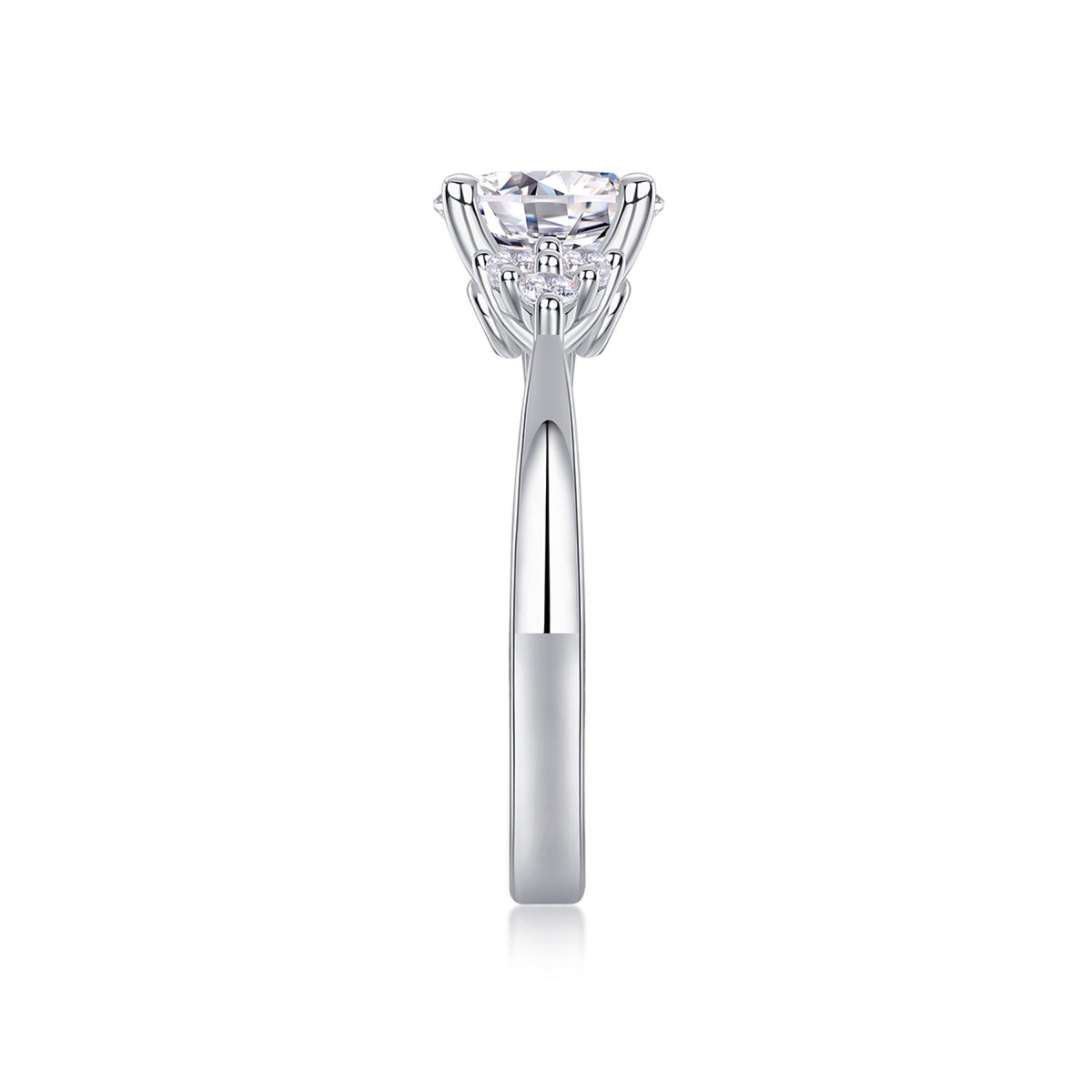 Milkyway 2 Carat Moissanite Solitaire Ring in Sterling Silver