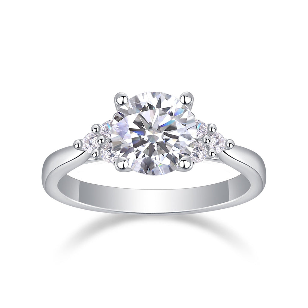 Milkyway 2 Carat Moissanite Solitaire Ring in Sterling Silver