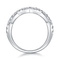 Lace Moissanite Band Ring in Sterling Silver