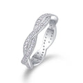 Dreamy Moissanite Band Ring in Sterling Silver