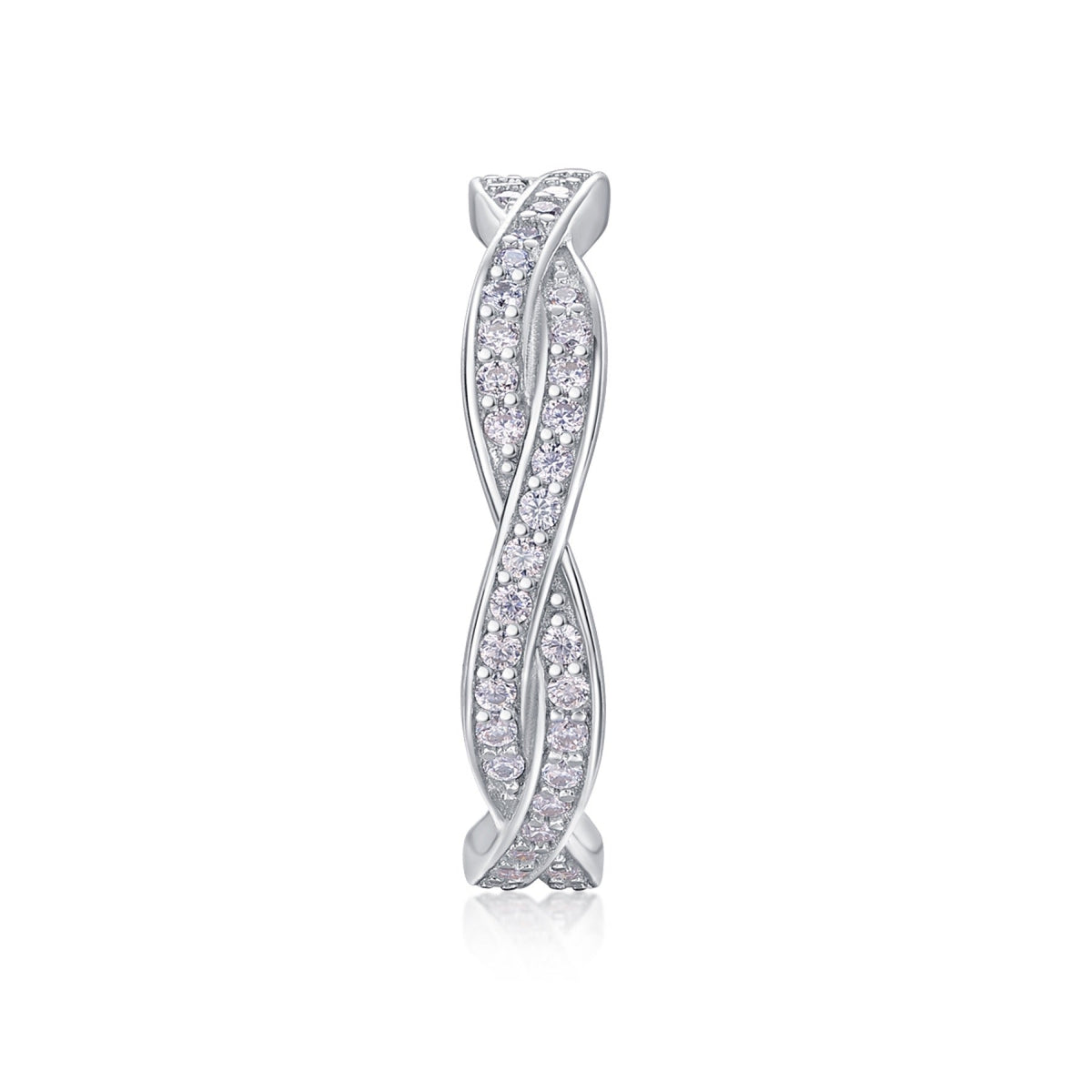 Dreamy Moissanite Band Ring in Sterling Silver