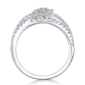 Winter Moissanite Band Ring in Sterling Silver