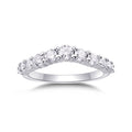 Quintessa Moissanite Five-Stone Ring in Sterling Silver