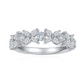 Ivy Moissanite Band Ring in Sterling Silver