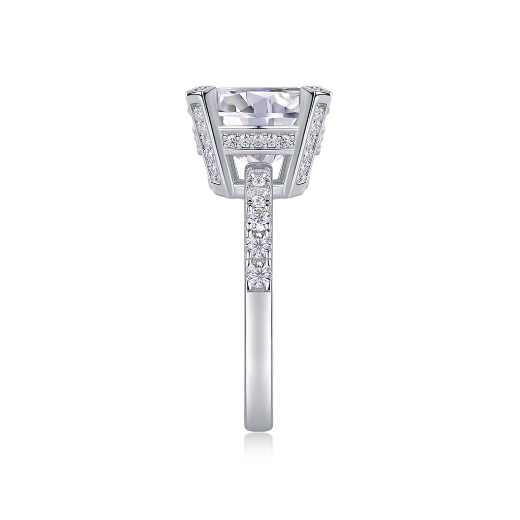 Splendor 5 Carat Moissanite Solitaire Ring in Sterling Silver
