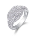 Frenzy Moissanite Band Ring in Sterling Silver