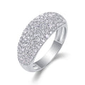 Nightsky Moissanite Band Ring in Sterling Silver