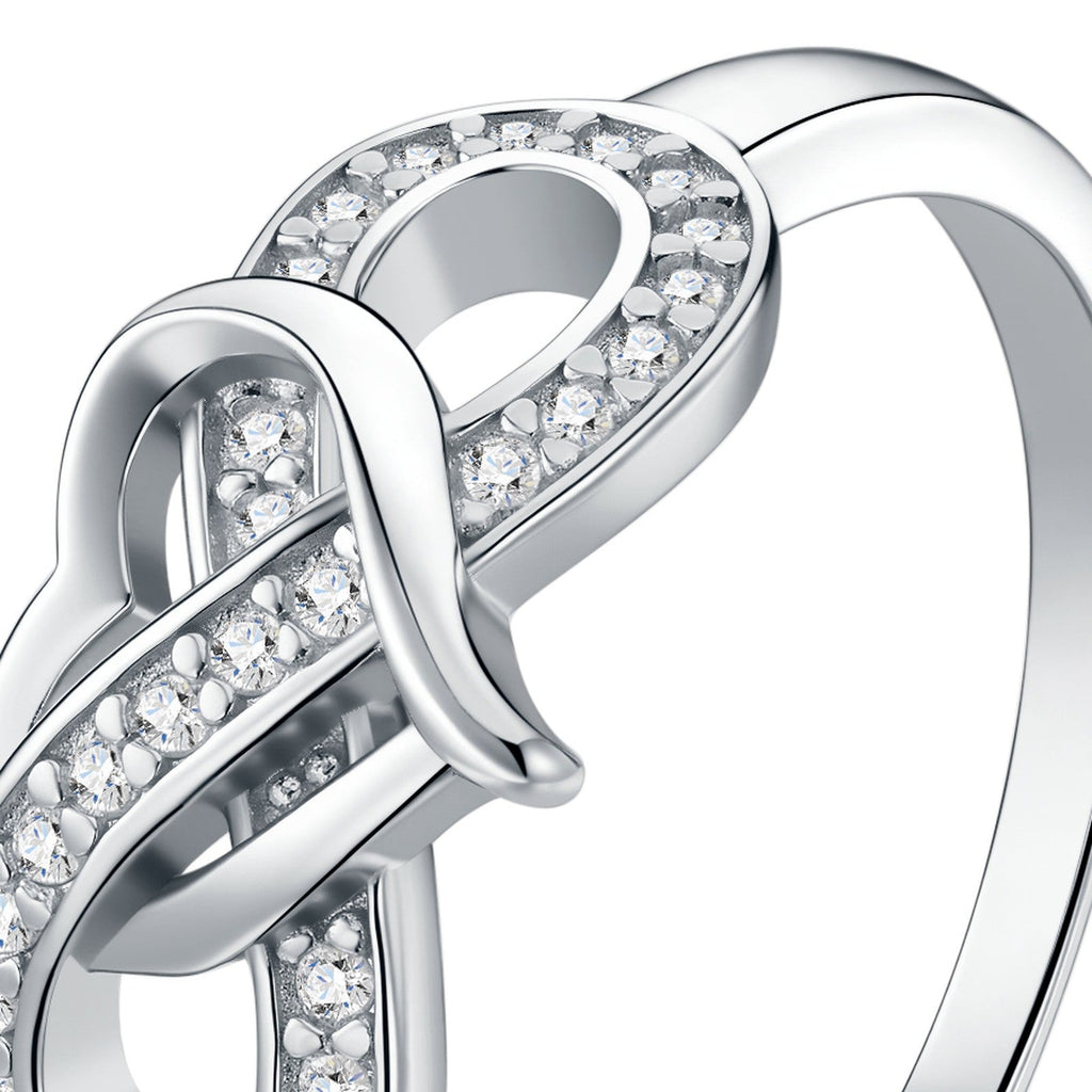 Groppo Moissanite Band Ring in Sterling Silver