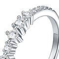 Diademino Moissanite Band Ring in Sterling Silver