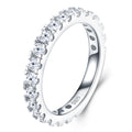 Ritmica Moissanite Eternity Band Ring in Sterling Silver