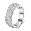 Corposa Moissanite Band Ring in Sterling Silver