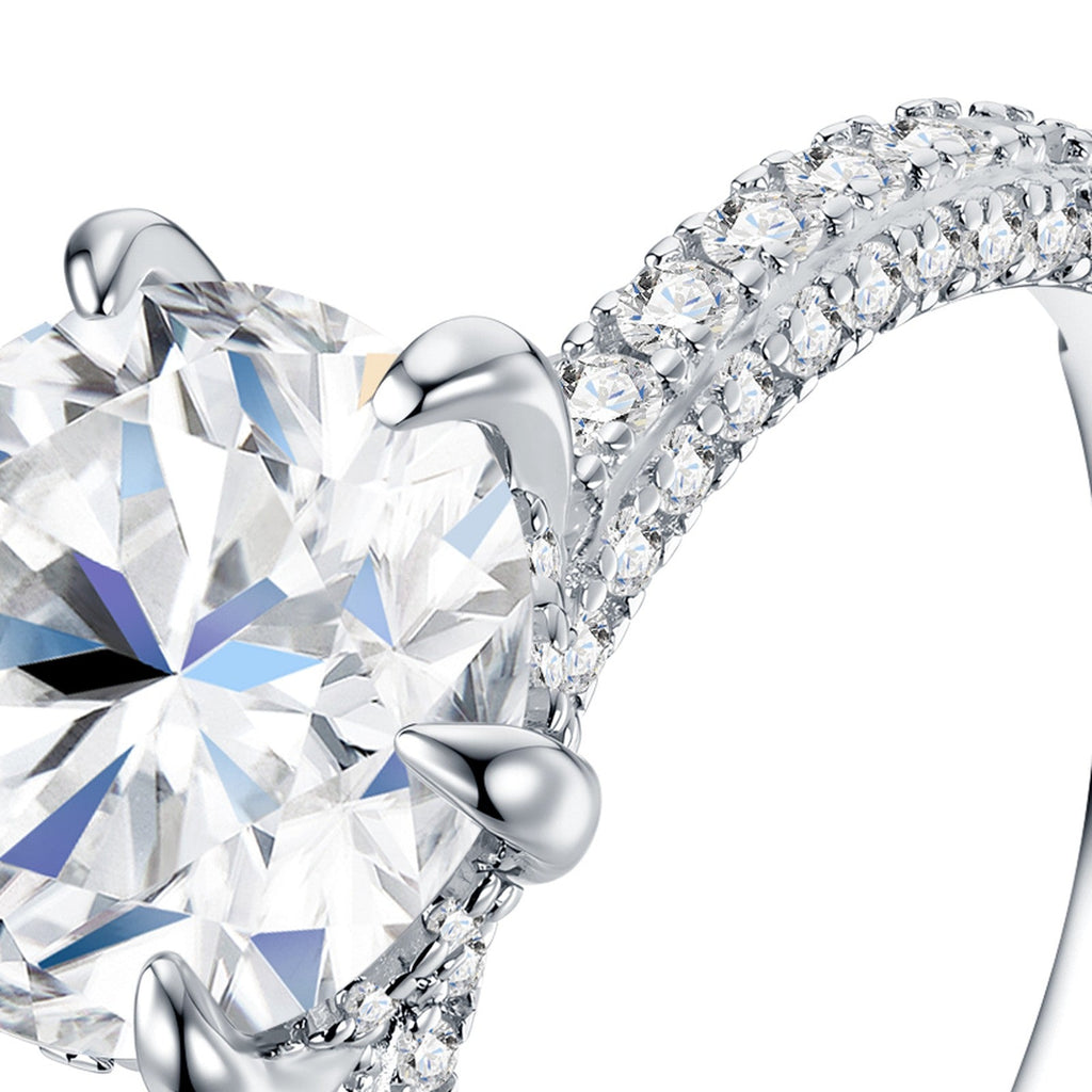 Ovalone Oval-Cut Moissanite Solitaire Ring in Sterling Silver