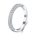 Rigo Moissanite Band Ring in Sterling Silver