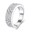 Piena Moissanite Band Ring in Sterling Silver