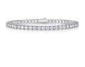 Unique Moissanite Tennis Bracelet in Sterling Silver