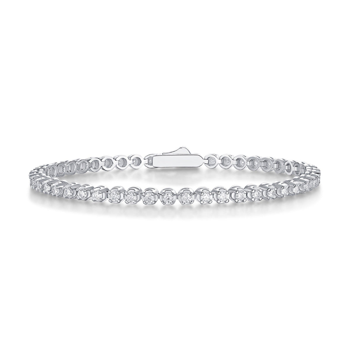 Starrynight Moissanite Tennis Bracelet in Sterling Silver