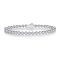 Dreamway Moissanite Tennis Bracelet in Sterling Silver