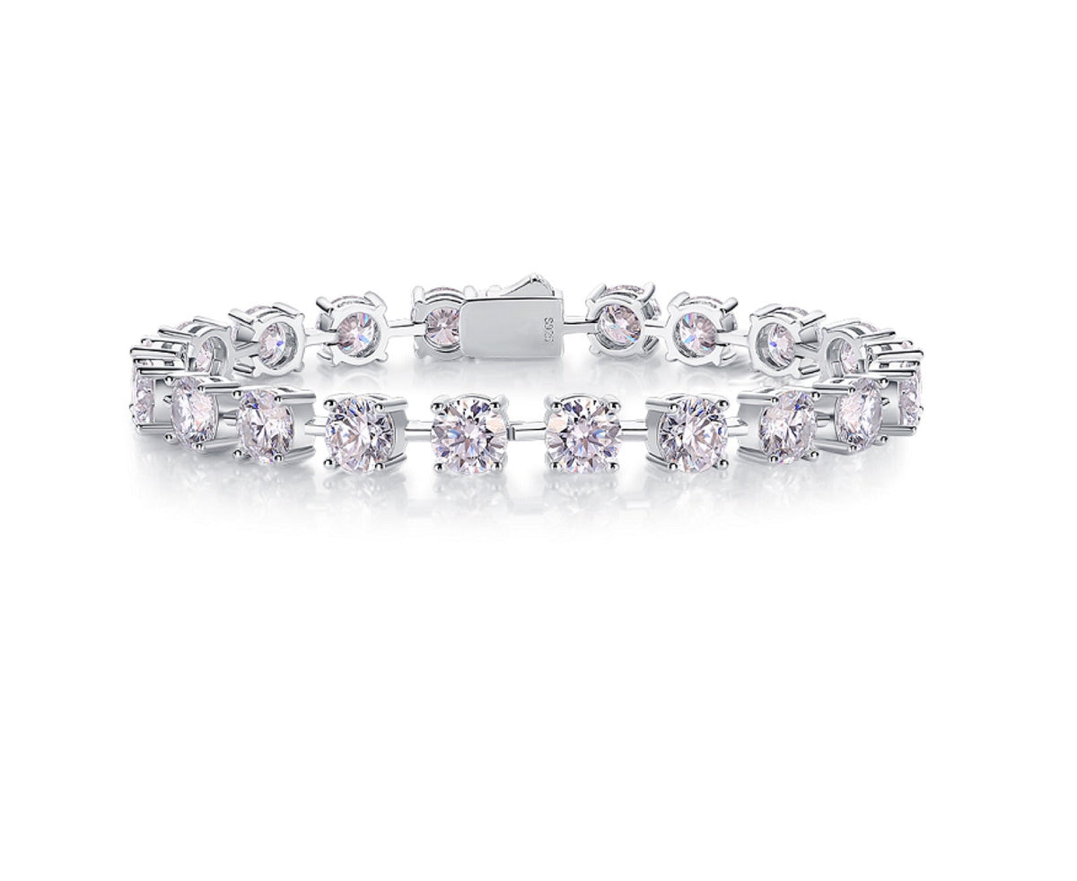 Appuntamento Moissanite Tennis Bracelet in Sterling Silver