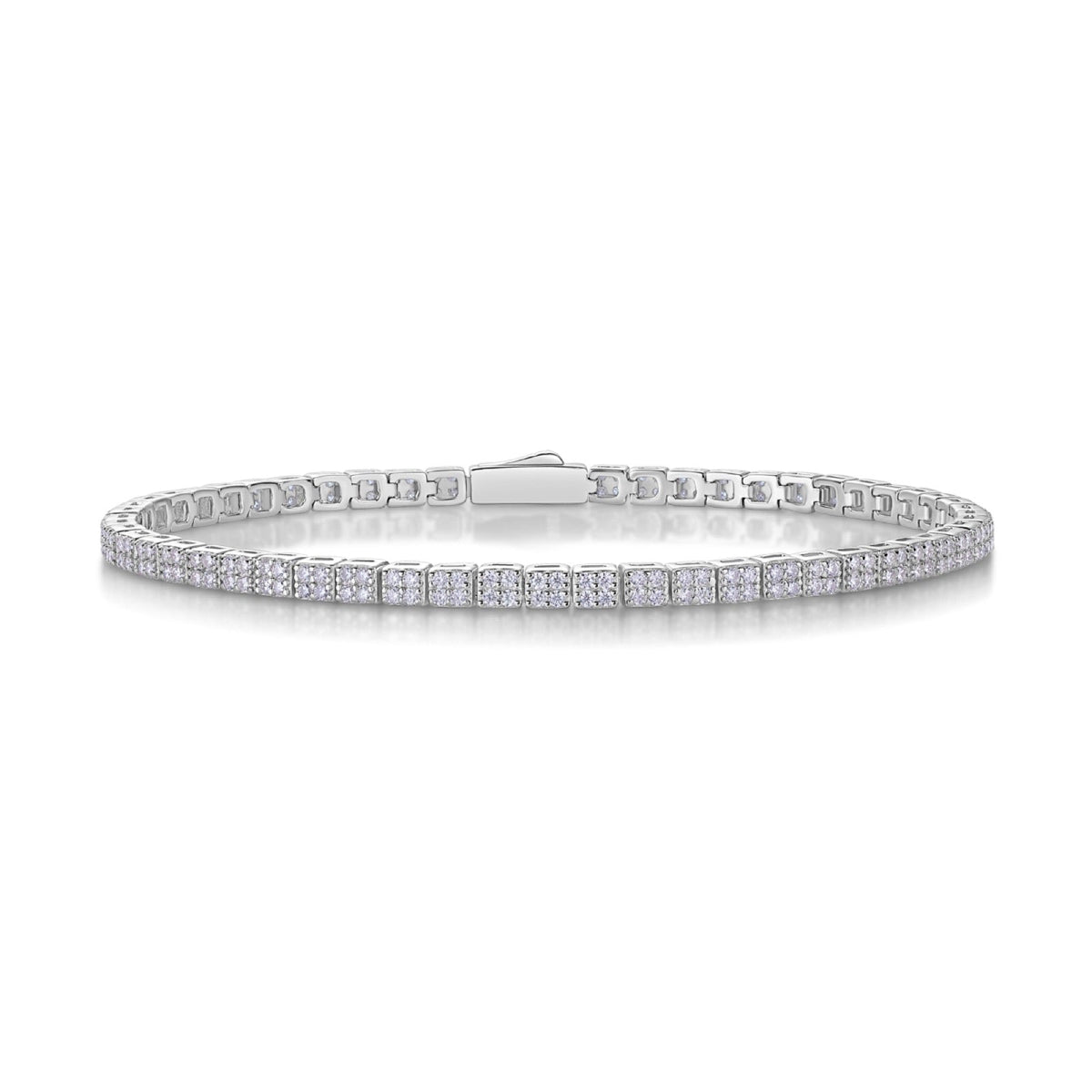 Sonata Moissanite Tennis Bracelet in Sterling Silver