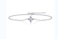 Faithlet Moissanite Chain Bracelet in Sterling Silver
