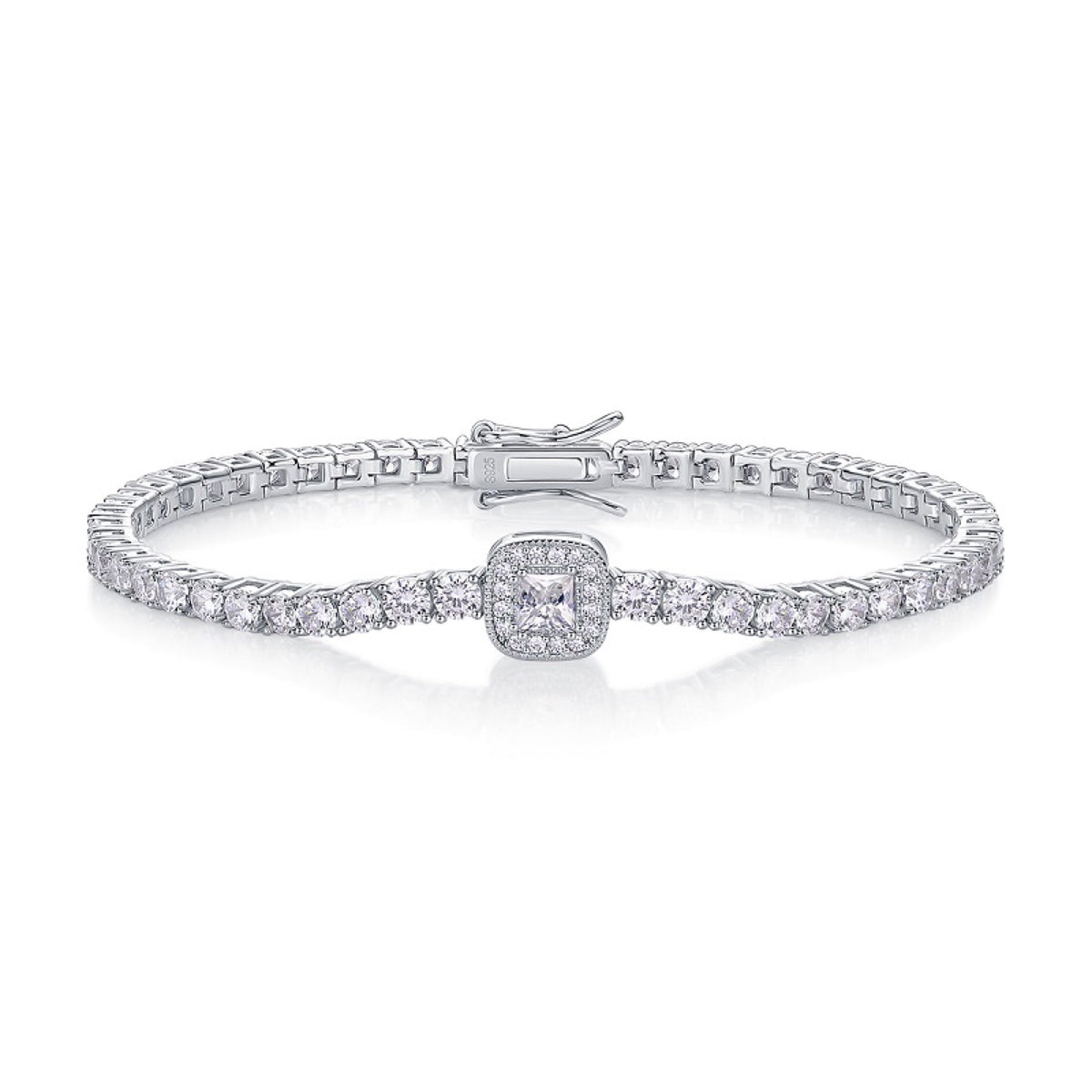 Polare Moissanite Tennis Bracelet in Sterling Silver