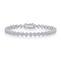 Fiorame Moissanite Tennis Bracelet in Sterling Silver