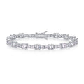 Slancio Moissanite Tennis Bracelet in Sterling Silver