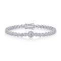 Sussurro Moissanite Tennis Bracelet in Sterling Silver