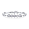 Splendore Moissanite Tennis Bracelet in Sterling Silver