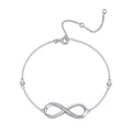 Cuorinfinito Moissanite Chain Bracelet in Sterling Silver