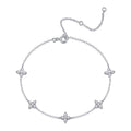 Astri Moissanite Chain Bracelet in Sterling Silver