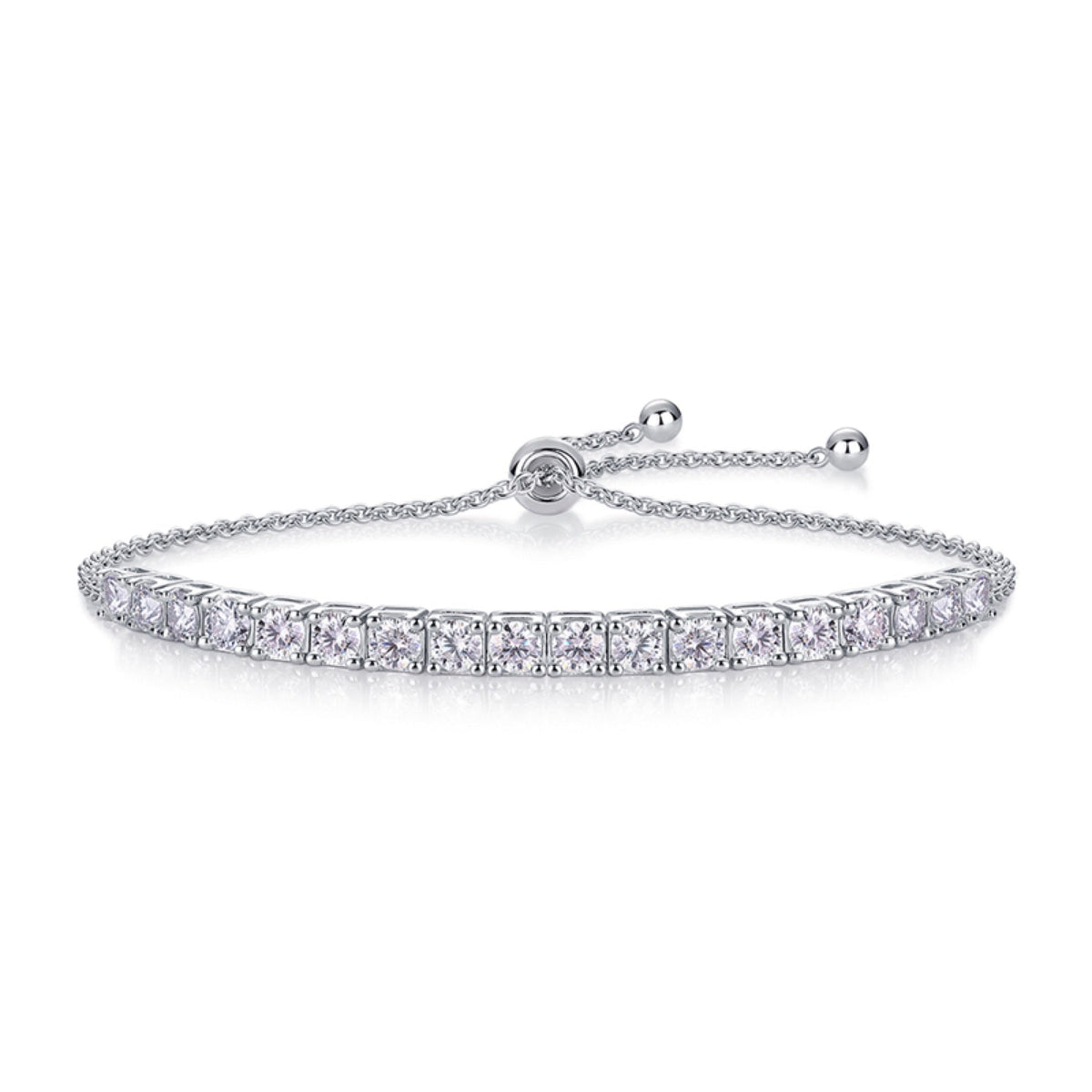 Incanto Moissanite Tennis Bracelet in Sterling Silver