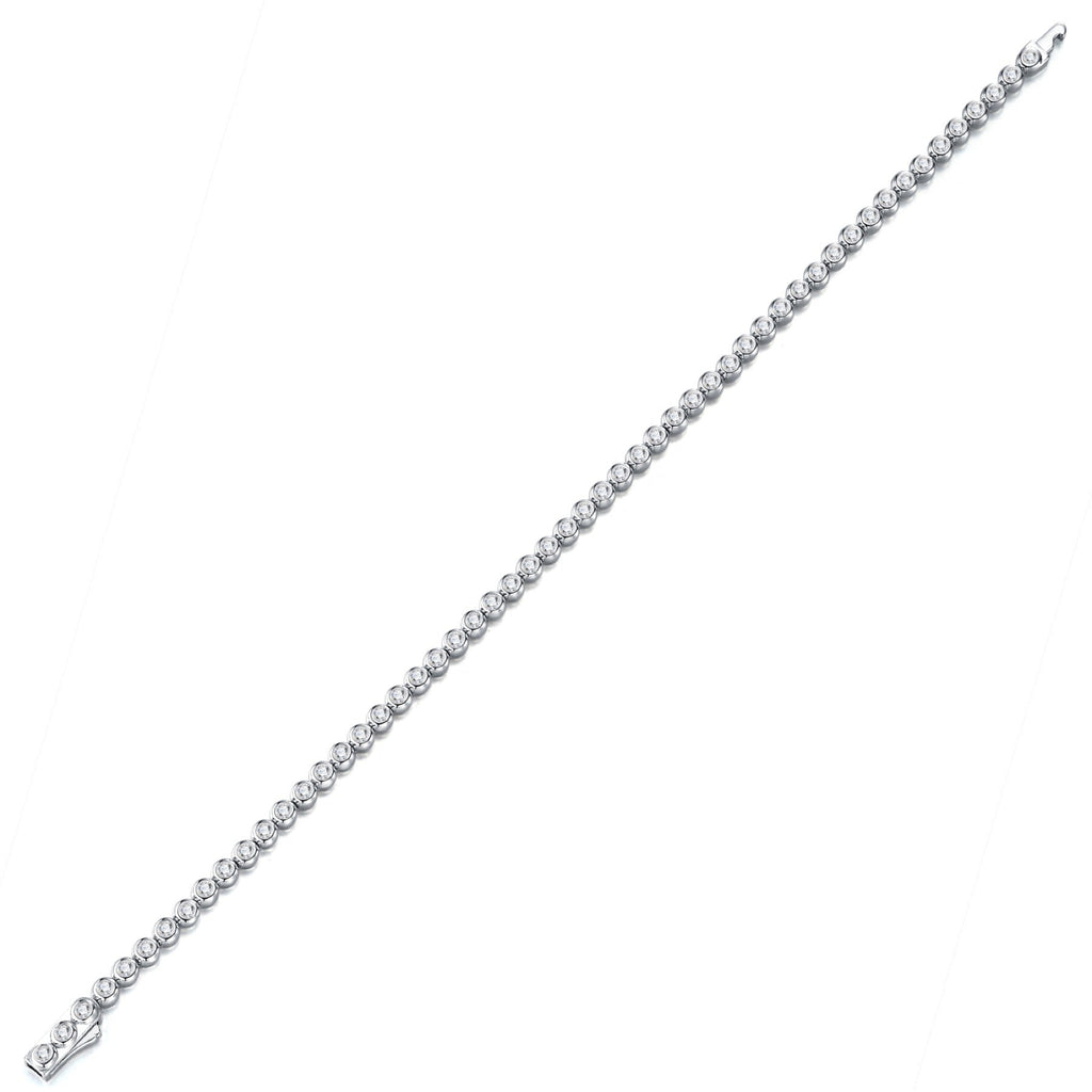 Filante Moissanite Tennis Bracelet in Sterling Silver