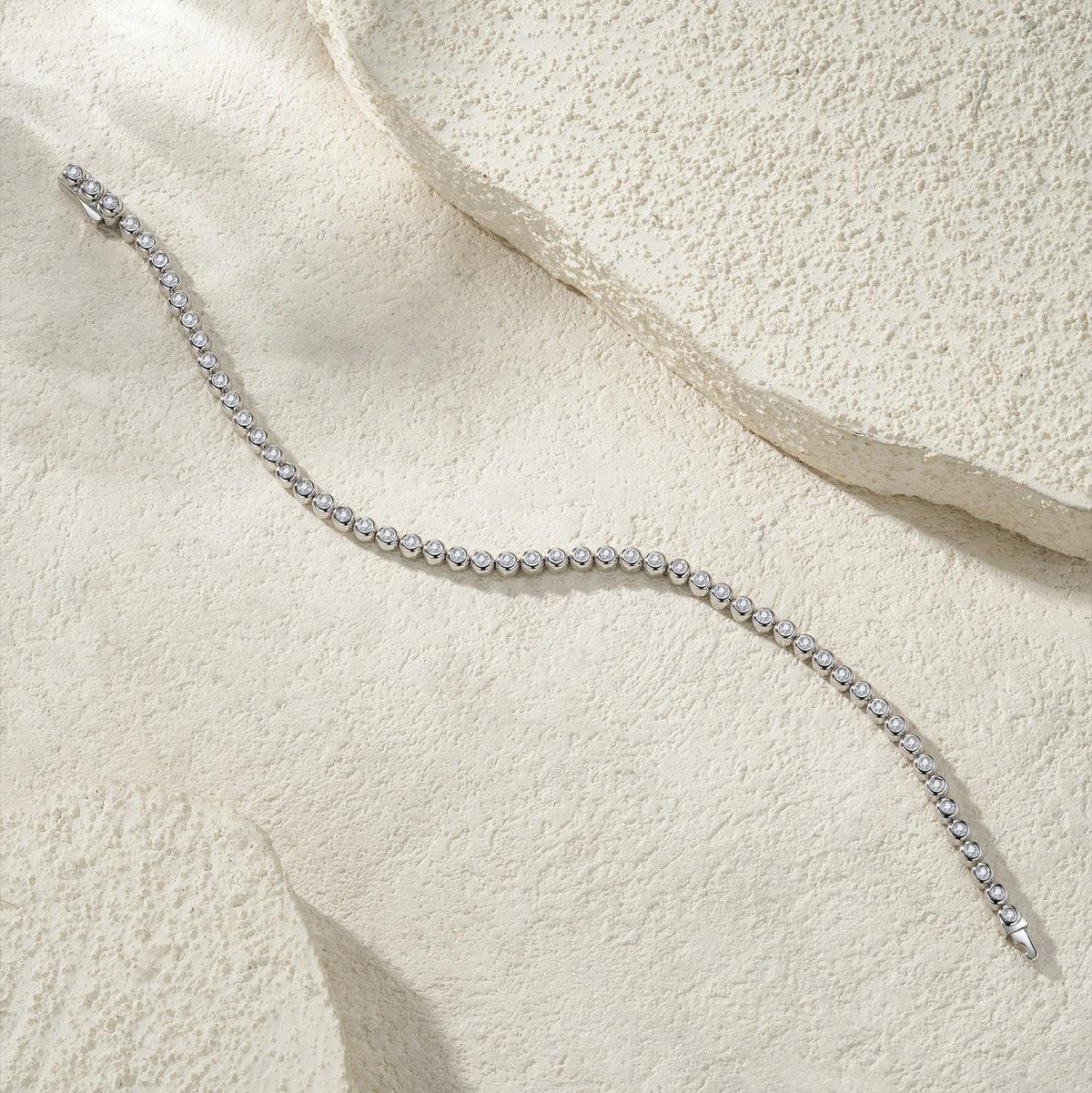 Filante Moissanite Tennis Bracelet in Sterling Silver