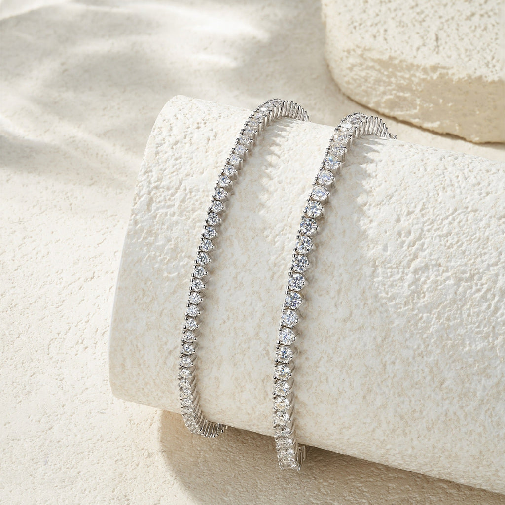 Classica Moissanite Tennis Bracelet in Sterling Silver