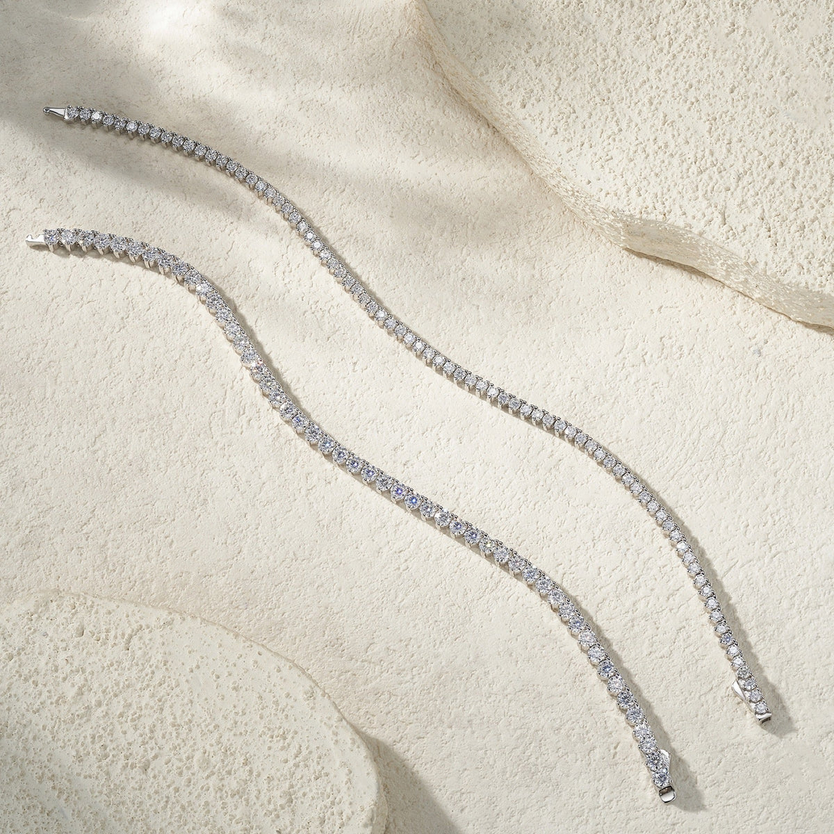 Classica Moissanite Tennis Bracelet in Sterling Silver