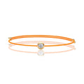 Zafferano Moissanite Orange Cord Bracelet