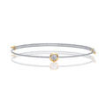 Nuvola Moissanite Gray Cord Bracelet
