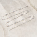 Stazioni Moissanite Station Bracelet in Sterling Silver