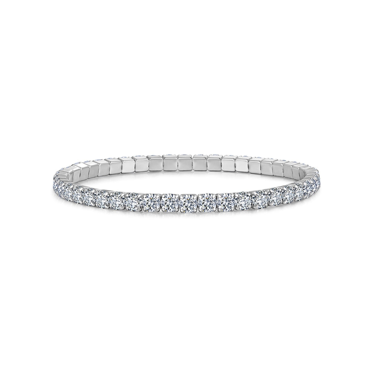 Filo Moissanite Tennis Bracelet in Sterling Silver