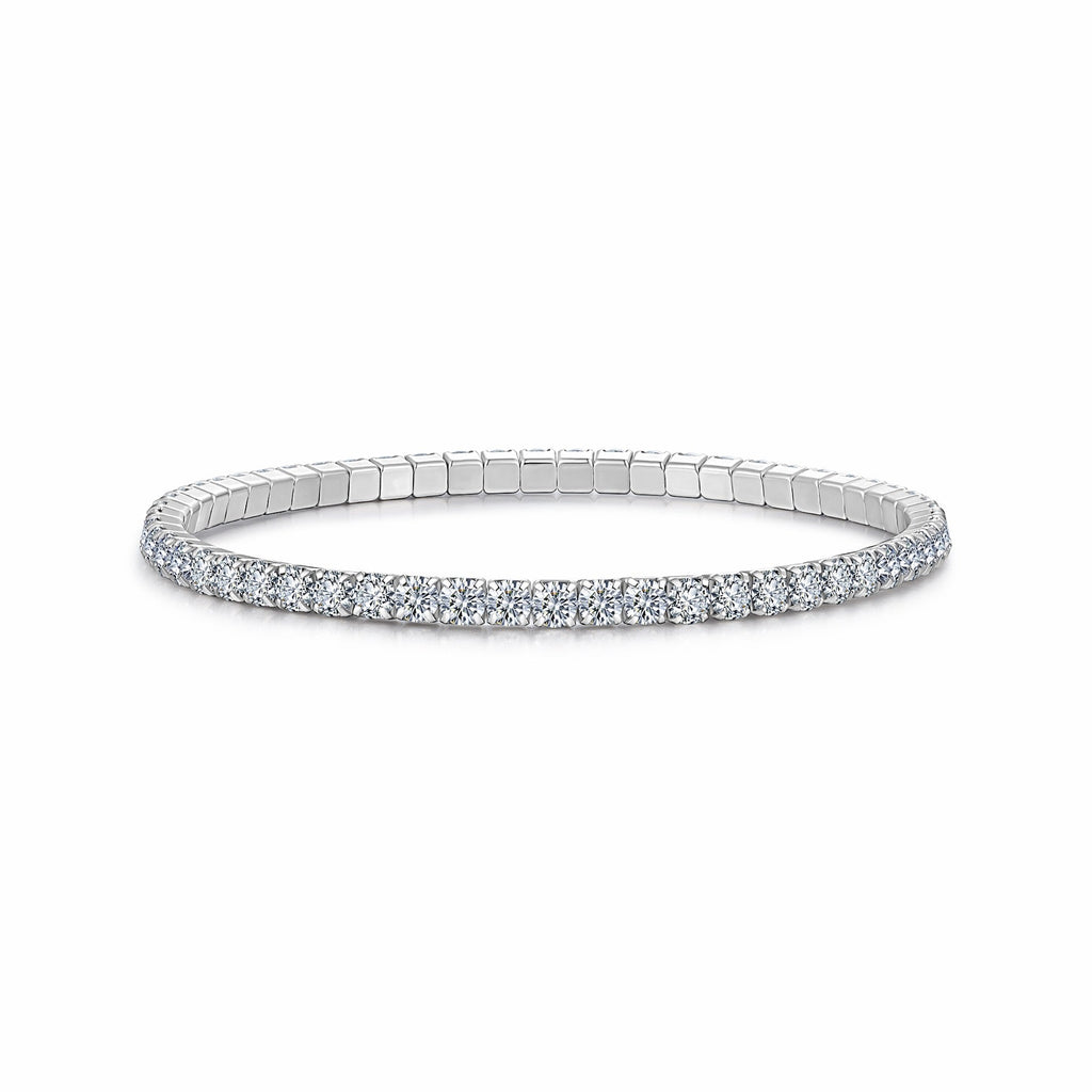 Filo Moissanite Tennis Bracelet in Sterling Silver