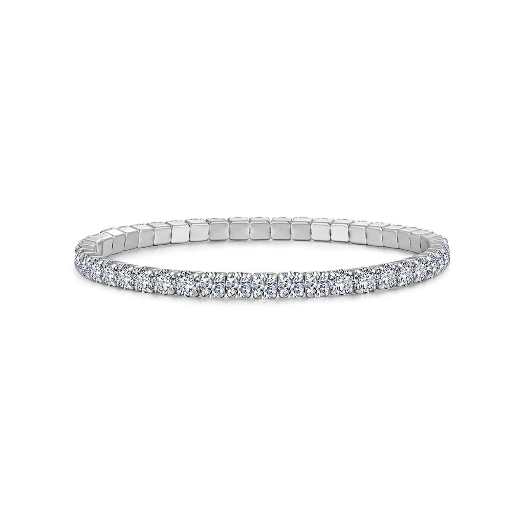 Filina Moissanite Tennis Bracelet in Sterling Silver