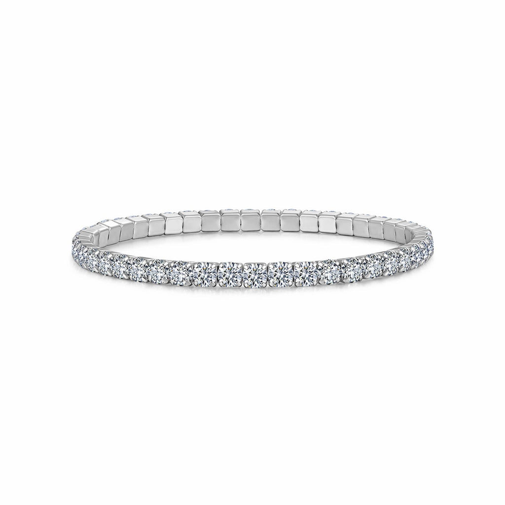 Filina Moissanite Tennis Bracelet in Sterling Silver