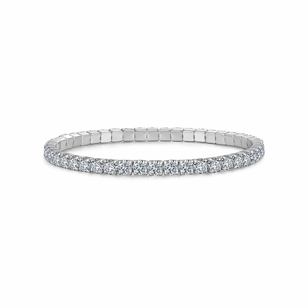 Filina Moissanite Tennis Bracelet in Sterling Silver