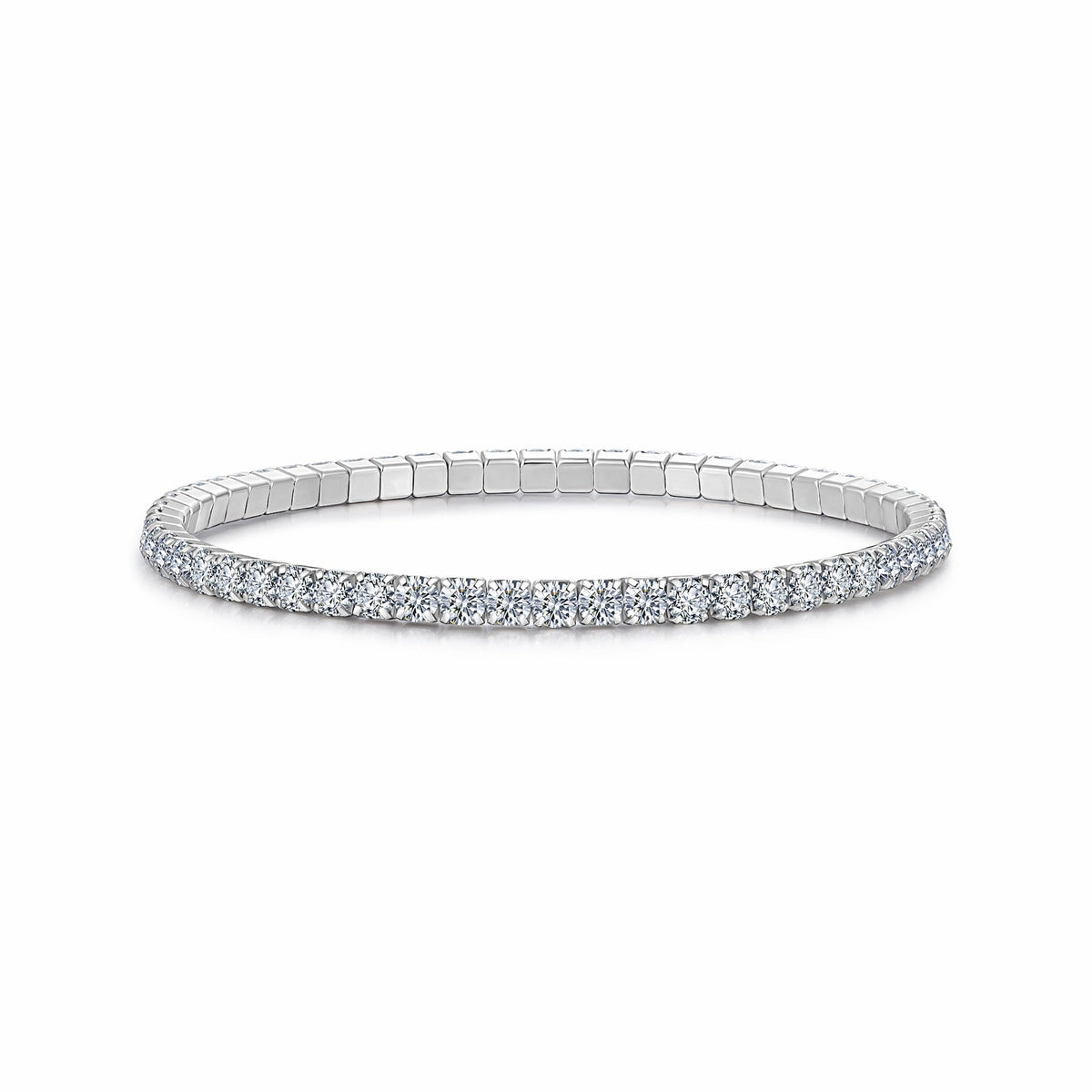 Filina Moissanite Tennis Bracelet in Sterling Silver